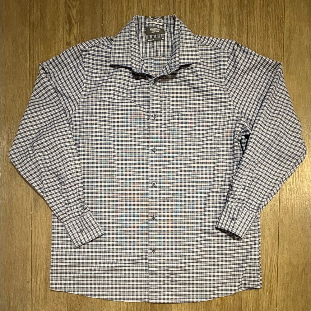 Nordstrom Men’s Shop Button Up Shirt Size XL Regular Fit Wrinkle Free